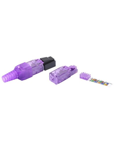 Разъем RJ-45 8P8C Hyperline PLUD-8P8C-S-C6-VL в Муроме Коннекторы и разъемы Pintop.ru