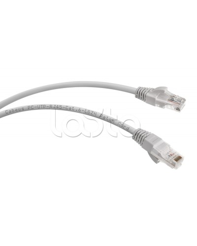 Патч-корд UTP, категория 6, 5 м, LSZH, неэкранированный, серый Cabeus PC-UTP-RJ45-Cat.6-5m-LSZH в Муроме Патчкорды (медные) Pintop.ru