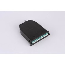 MPO кассета OS2, 12xLC, тип B, низкие потери, черная LANMASTER LAN-MCSB-1M-12LC/OS2