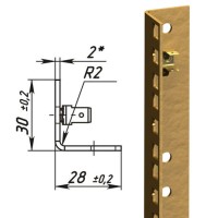 Направляющие L-образные для шкафов 33U (2 шт/уп.) TLK TLK-VNS2-L-33U