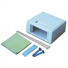 Коробка настенная на 1 модульную вставку, белая LANMASTER (LAN-MB-M2-WH)