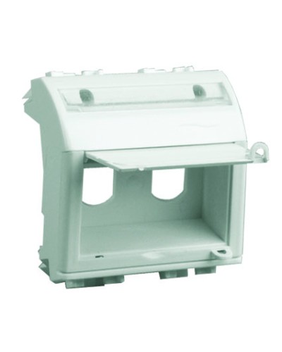 Адаптер для двух оптоволоконных разъемов типа ST, белый, 2 мод. DKC 76615B в Муроме Аксессуары для кабель-канала Pintop.ru