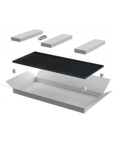 ITK LINEA E Дверь металлическая 600мм шкафа 47U чер. (LE05-47U6X-DM) в Муроме Аксессуары для стоек и шкафов Pintop.ru