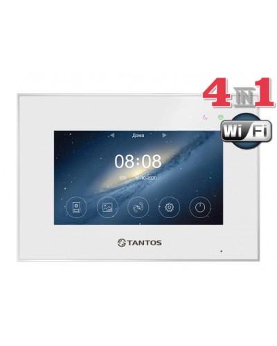 Монитор цветного видеодомофона Tantos Marilyn HD Wi-Fi IPS (White) в Муроме Абонентские видеоустройства Pintop.ru