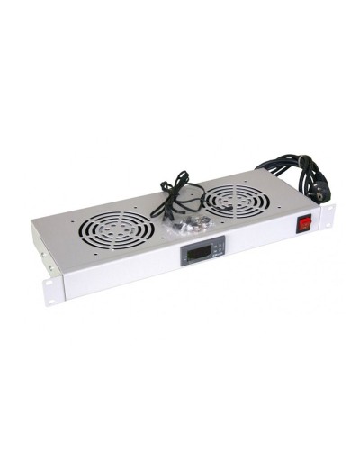 Модуль вентиляторный с термостатом 19 1U с 2-мя вентиляторами REXANT 04-2604 в Муроме Вентиляторные модули Pintop.ru