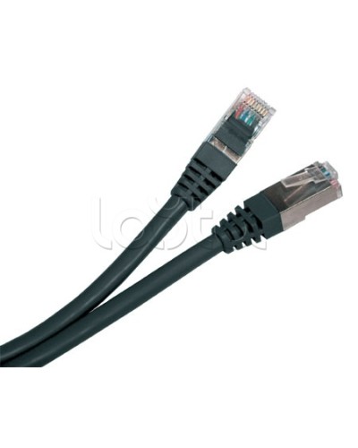 Патч-корд экранированный Hyperline PC-LPM-STP-RJ45-RJ45-C5e-15M-LSZH-BK в Муроме Патчкорды (медные) Pintop.ru