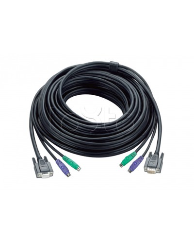 КВМ-кабель с интерфейсами PS/2, VGA (1.8м) ATEN 2L-1001P в Муроме Видеоусилители, Модуляторы, Делители Pintop.ru
