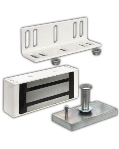 Замок электромагнитный Олевс М1-200 белый (с уголком) в Муроме Электромагнитные замки Pintop.ru