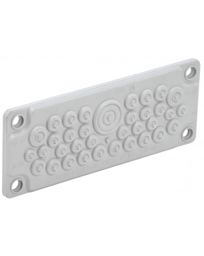 TITAN Ввод кабельный мембр. 35 отв. d=7-32мм IP65 серый IEK (TI-00D-MC-035-65) в Муроме Аксессуары для стоек и шкафов Pintop.ru