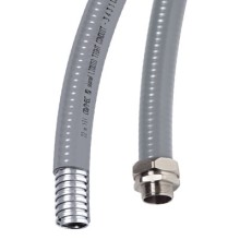 Металлорукав DN 20мм в гладкой ПВХ изоляции, Dвн 20,5 мм, Dнар 27,0,IP66, 50 м, цвет чёрный DKC 6070R-22N