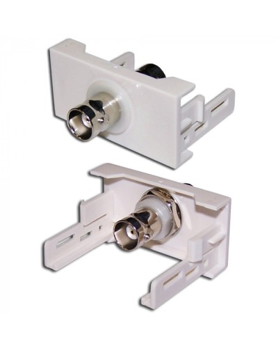 Вставка Mosaic 22.5x45 с BNC-адаптером BC-009, белая LANMASTER (LAN-WA-LP-BNC-WH) в Муроме Коннекторы и разъемы Pintop.ru