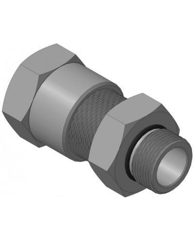 Кабельный ввод для бронированного кабеля с уплотнением внутренней оболочки кабеля резьбой G3/4, внешним диаметром кабеля D=18-22 мм и проходным диаметром кабеля d=8-12 мм Спектрон КВБ-22/12-М-G3/4 в Муроме Аксессуары для кабель-канала Pintop.ru