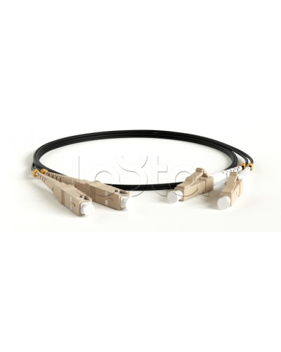 Патч-корд волоконно-оптический Hyperline FC-D2-50-LC/PR-SC/PR-H-3M-LSZH-BK в Муроме Патч-корды оптические Pintop.ru