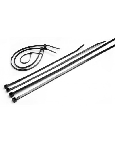 Стяжка нейлоновая неоткрывающаяся, безгалогенная (halogen free), 370x3.6мм, черная (100 шт) Cabeus CTBL-370 в Муроме Стяжки-хомуты Pintop.ru