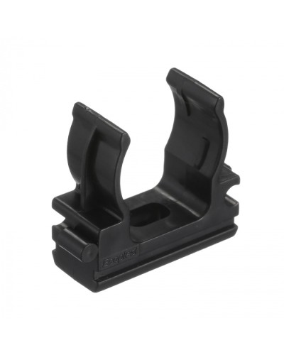 CF20G Держатель (клипса), без галогена, для труб D20мм, цвет чёрный (50 шт/упак) Экопласт (41720-50HF-BL) в Муроме Держатели, клипсы, скобы Pintop.ru