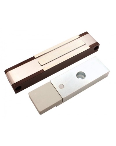 Электромагнитный замок с датчиком состояния двери ALeko ALM-150P (24В коричневый) в Муроме Электромагнитные замки Pintop.ru