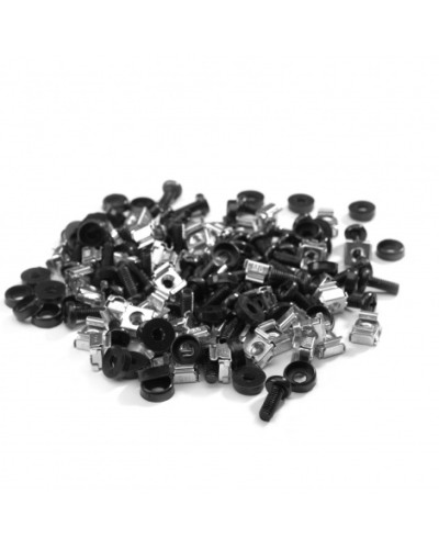 Комплект крепежа М6, винт, пластиковая шайба, гайка, 50 шт Datarex DR-464500 в Муроме Полки для шкафов и стоек Pintop.ru