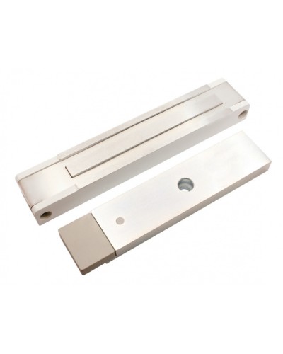 Электромагнитный замок с датчиком состояния двери ALeko ALM-400P (24В белый) в Муроме Электромагнитные замки Pintop.ru