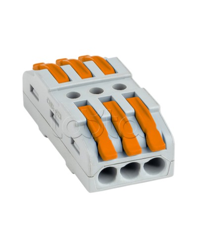 Строительно-монтажная клемма СМК 222-423 проходная 3 полюса 0,08-4мм2 (25шт.) EKF PROxima (plc-smk-423) в Муроме Клеммные колодки Pintop.ru