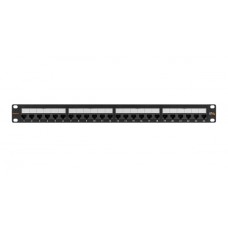 Коммутационная панель NIKOMAX NMC-RP24UA2-1U-BK