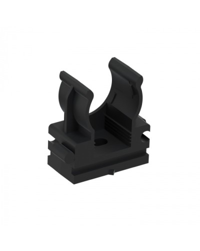 CFQ16 Держатель (клипса) для труб, для монтажного пистолета D16мм, цвет чёрный (50шт) Экопласт (41516BL) в Муроме Держатели, клипсы, скобы Pintop.ru