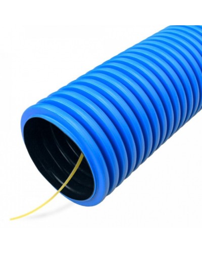 Труба гофрированная двустенная ПНД гибкая тип 750 (SN8) с/з синяя д200 (35м/уп) Промрукав (PR15.0184) в Муроме Труба гофрированная Pintop.ru