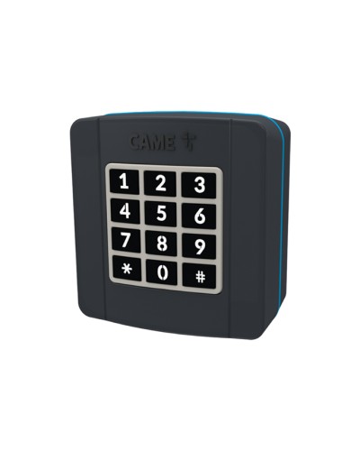 Проводная накладная кодонаборная клавиатура Came 806SL-0280 - SELT1BDG, подключаемая к шине CXN, 12 кнопок, синяя подсветка, RAL7024 в Муроме Запчасти для шлагбаумов и автоматики Pintop.ru