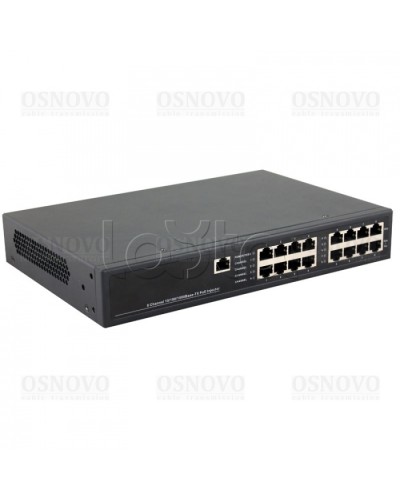 PoE-инжектор управляемый Gigabit Ethernet на 8 портов OSNOVO Midspan-8/150RGM в Муроме Блоки питания для кожухов и камер Pintop.ru