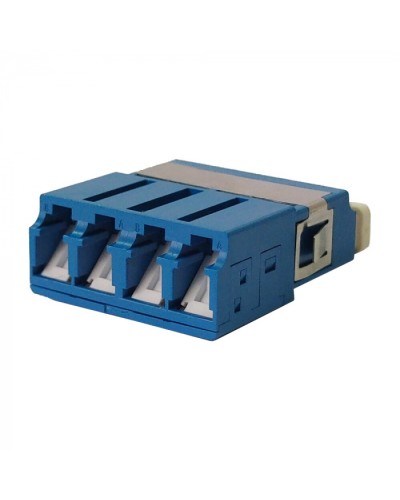 Адаптер оптический LC SM, со шторкой, корпус SC, квадро LANMASTER (LAN-4LCS/SH-AM-SM) в Муроме Проходные адаптеры и розетки оптические Pintop.ru