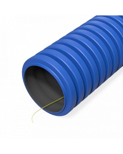 Труба гофрированная двустенная ПНД гибкая тип 750 (SN49) с/з синяя d40 мм (100м/уп) Промрукав (PR15.0264) в Муроме Труба гофрированная Pintop.ru
