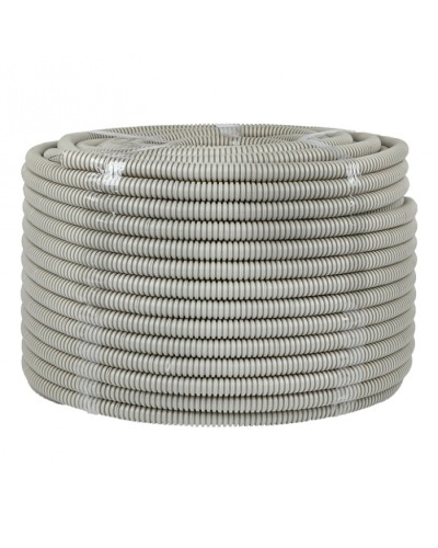 Труба гофр. ПВХ с протяжкой d16 мм (100 м) серая EKF-Plast (tg-z-16) в Муроме Труба гофрированная Pintop.ru