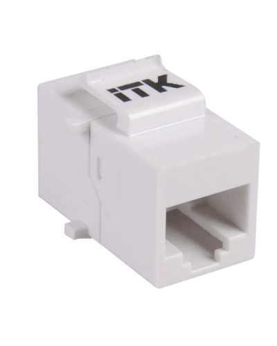 Проходной адаптер кат.5E UTP, RJ45-RJ45, тип Keystone Jack ITK CS7-1C5EU в Муроме Проходные адаптеры RJ-45 и разветвители Pintop.ru