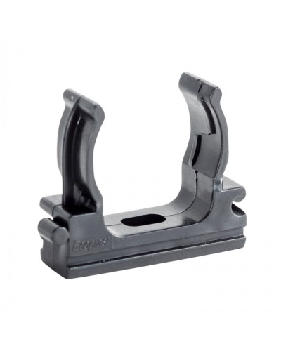 CF32G Держатель (клипса), без галогена, для труб D32мм, цвет чёрный (10шт) Экопласт (41732-10HF-BL) в Муроме Держатели, клипсы, скобы Pintop.ru