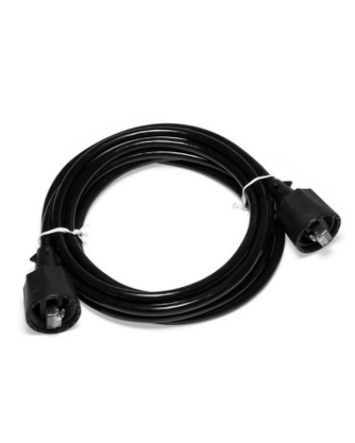 Патч-корд индустриальный RJ45 - RJ45, 4 пары, FTP, категория 5е, 2 м, черный LANMASTER LAN-S45-45-2.0-WP в Муроме Патчкорды (медные) Pintop.ru