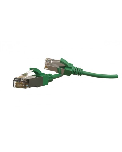 Патч-корд S/FTP Hyperline (PC-LPT-SFTP-RJ45-RJ45-C6-1.5M-LSZH-GN) в Муроме Патчкорды (медные) Pintop.ru