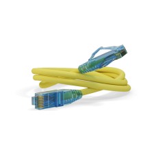 Патч-корд RJ45-RJ45, 4 пары, UTP, кат.6, LSZH (0,5м) Hyperline PC-LPM-UTP-RJ45-RJ45-C6-0.5M-LSZH-YL