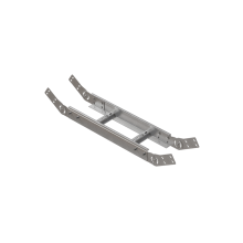 Вертикальный шарнирный угол 80х500х1,2 мм HD85 N КМ-профиль (LSHL80-500-1.2 HD85 N)