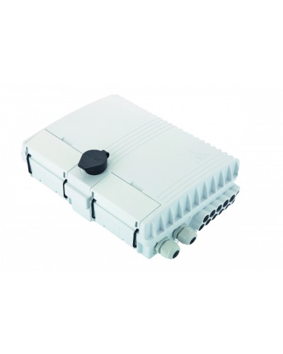 Бокс оптический настенный FTTx, IP65, 16 адаптеров, белый Eurolan (48P-00-16-65WT) в Муроме Проходные адаптеры и розетки оптические Pintop.ru