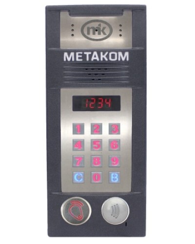 Многоабонентый антивандальный блок вызова со встроенной видеокамерой Метаком MК2018-RFMFСV в Муроме Блоки вызова многоабонентные Pintop.ru