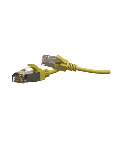 Патч-корд S/FTP Hyperline (PC-LPT-SFTP-RJ45-RJ45-C6-1M-LSZH-YL) в Муроме Патчкорды (медные) Pintop.ru