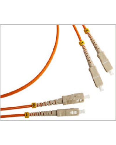 Патч-корд оптический LSZH, дуплексный, SC/PC-SC/PC, MM 50/125, 2м LANMASTER LAN-2SC-2SC/OM2-2.0 в Муроме Патч-корды и пигтейлы Pintop.ru