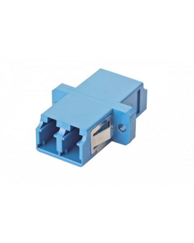 Оптический адаптер OS2, дуплекс LC, с фланцами, синий Eurolan (36A-S2-2L-02BU) в Муроме Проходные адаптеры и розетки оптические Pintop.ru