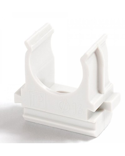 Крепёж-клипса для труб Полистирол белая д20 (100шт/1500шт уп/кор) Промрукав (PR.02720б) в Муроме Держатели, клипсы, скобы Pintop.ru