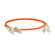 Патч-корд волоконно-оптический Hyperline FC-D2-62-SC/PR-ST/PR-H-2M-LSZH-OR