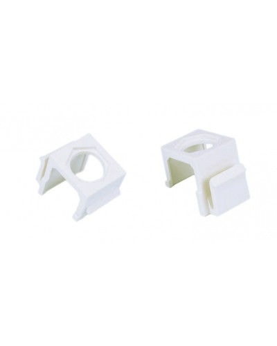 Вставка формата Keystone Jack для коаксиальных разъемов, ROHS, белая Hyperline (KJ1-COAX-WH) в Муроме Кроссы оптические Pintop.ru