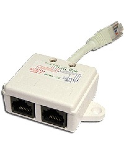 Y-адаптер 1 телефонный и 1 компьютерный порт TWT TWT-Y-E2-U2 в Муроме Проходные адаптеры Pintop.ru