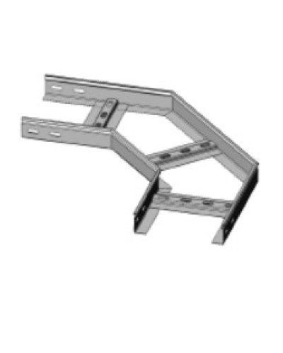 Угол горизонтальный 90° 200х50 (1,2) для лестничного лотка ПожТехКабель (650-501) в Муроме Кабельные лотки Pintop.ru