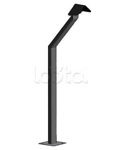 Стойка кнопки выхода Аякс наклонная исп.00 (на асфальт), черная Магнито-контакт в Муроме Дополнительное оборудование для ОПС Pintop.ru