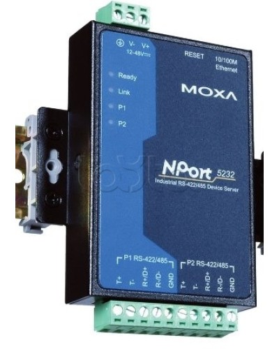Сервер 2-портовый RS-422/485 в Ethernet Moxa NPort 5232I-T в Муроме Дополнительное оборудование для ОПС Pintop.ru
