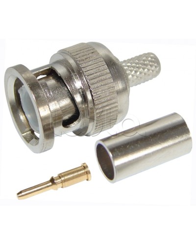 Разъем штекер BNC RG-59 обжим (01-001B) (100шт/уп) REXANT 05-3002 в Муроме Коннекторы Pintop.ru